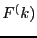 $F^(k)$