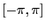 $[-\pi,\pi]$