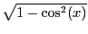 $\sqrt{1-\cos^2(x)}$