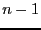 $n-1$